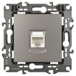 Розетка ЭРА Серия 12 12-3107-16 информационная RJ45, титан