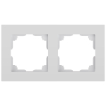 Рамка для розеток и выключателей Intro Accent 6-502-01 на 2 поста, СУ, белый