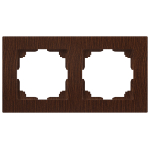 Рамка для розеток и выключателей Intro Accent 6-502-10 на 2 поста, СУ, венге