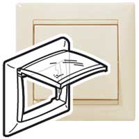 Рамка однопостовая IP44 слоновая кость Valena DIY Legrand Рамка однопостовая IP44 слоновая кость Valena DIY Legrand