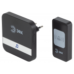 Звонок дверной ЭРА C94 беспроводной, от сети, черный, 52 мелодии