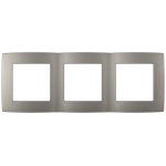 Рамка для розеток и выключателей ЭРА Серия 12 12-5003-16 на 3 поста, титан