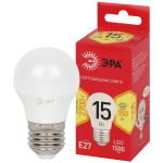 Лампа светодиодная ЭРА RED LINE LED P45-15W-827-E27 R 15Вт шар теплый белый свет E27