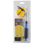 Набор инструментов Tramontina 43408/122 8 предметов, отвертка с 6 насадками и измерительная рулетка 2 м Набор инструментов Tramontina 43408/122 8 предметов, отвертка с 6 насадками и измерительная рулетка 2 м