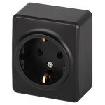 Розетка ЭРА Эксперт 11-2203-05 2P+E Schuko IP20 16A-250В ОУ антрацит