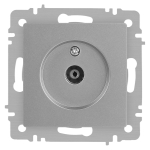Розетка Intro Accent 6-301-03 TV одиночная, IP20, СУ, алюминий