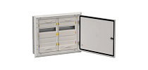 Корпус металлический TITAN 5 ЩРв-48 (2х24) 505х625х130мм IP31 серый (одна дверь)  IEK
