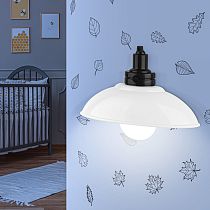 Ночник-светильник светодиодный ЭРА NLED-487-1W-SW-W настенный на батарейках с выключателем белый