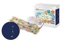 Гирлянда светодиодная "Роса20" 20LED, 2м, многоцвет., 2хCR2032 ,  TDM