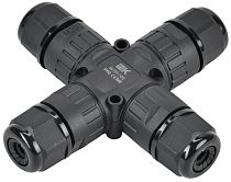 Коннектор кабельный герметичный WTP-108 3 PIN IP68  IEK