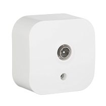 QUTEO Розетка для открытой установки TV тип звезда белый