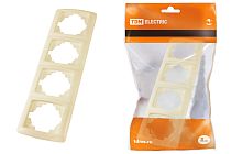 Рамка 4-х постовая горизонтальная сл. кость "Онега"  TDM