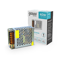 Блок питания Gauss Basic 12V 40W IP20 1/120 Блок питания Gauss Basic 12V 40W IP20 1/120
