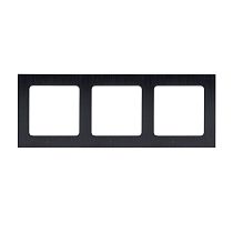 Стокгольм Рамка 3-местная металлическая черная  EKF PROxima