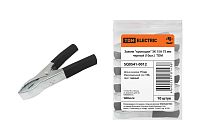 Зажим "крокодил" ЗК 15А 75мм черный (10шт)  TDM