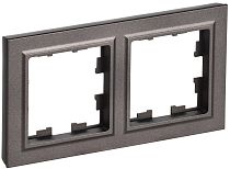 BRITE Рамка 2-местная IP44 РУ-2-БрТБ-44 темная бронза  IEK