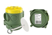 Коробка установочная СП 82х80х90,5мм, крюк для люстры, гайка, для заливки в бетон, инд. штрихкод, TDM