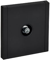 FORTE&PIANO Розетка TV проходная FP129M металл черный IEK