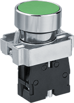 Кнопка Navigator 82 818 NBI-B-08-G зеленая d22мм NO Кнопка Navigator 82 818 NBI-B-08-G зеленая d22мм NO