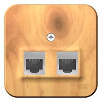 Blanca открытая установка с изолированной пластиной Ясень Розетка RJ11+RJ45 кат.5e Systeme Electric (Schneider Electric) Blanca открытая установка с изолированной пластиной Ясень Розетка RJ11+RJ45 кат.5e Systeme Electric (Schneider Electric)