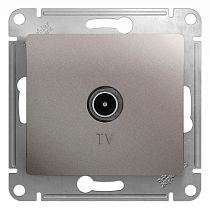 Glossa Платина Розетка TV проходная 4DB Systeme Electric (Schneider Electric)