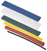 Набор трубок термоусадочных ТТУ нг-LS 2/1-4/2-6/3-8/4-10/5-12/6 6 цветов 100мм (105шт/бокс)  IEK