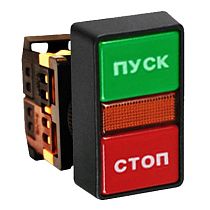 Кнопка AS-22N "Пуск-Стоп" прямоугольная 24В NO+NC EKF PROxima Кнопка AS-22N "Пуск-Стоп" прямоугольная 24В NO+NC EKF PROxima
