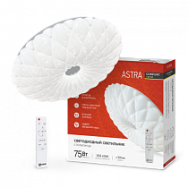 Светильник светодиодный COMFORT ASTRA 75Вт 230В 3000-6500K 6000Лм 500x100мм с пультом ДУ IN HOME