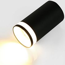 Спот GWL-GU10-M-IP20 Черный С Боковым рассеивателем Башня