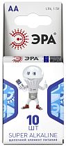 Элемент питания ЭРА LR6-10BL компактный алкалиновый