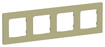 FLITE Рамка 4-местная РУ-4-К-ФлО оливковый IEK