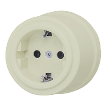 Розетка 1-местная, 220B, Schuco, евростандарт, пластик, шалфей JANTERA