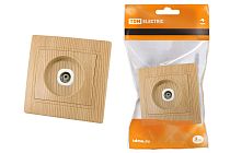 Розетка телевизионная простая (0-2400МГц, "мама") "ЭКО" (сосна) "Таймыр"  TDM