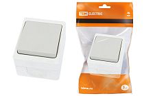 Выключатель 1-кл. открытой установки IP54 10А "Вуокса"  TDM