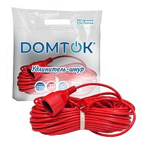 Удлинитель-шнур "DOMTOK" ПВС 2*1, 2,2кВт, б/з 30м Удлинитель-шнур "DOMTOK" ПВС 2*1, 2,2кВт, б/з 30м