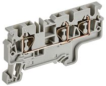 ARMAFIX Клемма пружинная CX4-3 4мм2 трехконтактная серая IEK