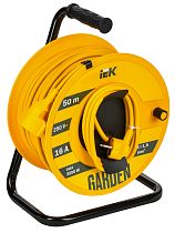 GARDEN Катушка УК50 1 место с заземлением с термозащитой 2P+PE 3х1,5мм2 50м  IEK