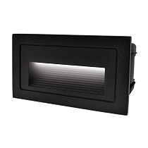 Светильник для ступеней 3Вт 5000К Металл Черный Прямоугольный General GSTL-S1-3BT-5K Светильник для ступеней 3Вт 5000К Металл Черный Прямоугольный General GSTL-S1-3BT-5K