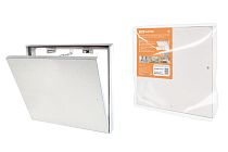 Люк под плитку, алюминиевый, съемный, нажимной, ограничитель-цепочка, 400х300,  TDM