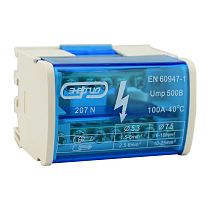 Шина нулевая в корпусе TTD 2х7N (син)  ЭНЕРГИЯ