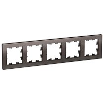 AtlasDesign Мокко Рамка 5 постовая, универсальная Systeme Electric (Schneider Electric)