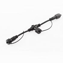 Коннектор Т-образный ЭРА ERAPS-C для гирлянд IP65 220В каучук черный