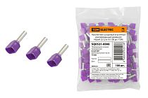 Наконечник штыревой втулочный изолированный (двойной) НШвИ (2) 2,5х10 (100 шт)  TDM