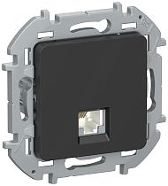 IEKINSPIRIA Розетка телефонная RJ11 6731091 черный матовый IEK