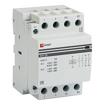 Контактор модульный КМ 25А 2NО+2NC (3 мод.) EKF PROxima Контактор модульный КМ 25А 2NО+2NC (3 мод.) EKF PROxima