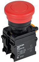 Кнопка "Грибок" с фиксацией d=22мм 1NO+1NC красная MASTER IEK Кнопка "Грибок" с фиксацией d=22мм 1NO+1NC красная MASTER IEK