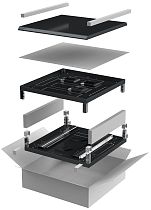 Комплект основание и крыша ITK LINEA N 800х1000мм для шкафа 18-27U черный IEK