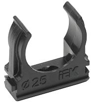 Держатель с защелкой CF25 черный  IEK