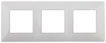 Рамка для выключателей и розеток тройная ЭРА Elegance 14-5003-01 пластик белый