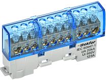 TEKFOR Шина N "ноль" изолированная на универсальном держателе 8х12-10-С IEK